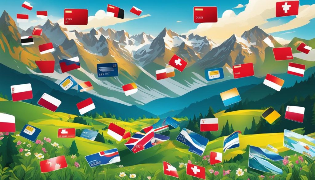 Beliebte Reiseplastikkarten in Österreich
